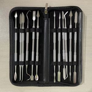 12-mảnh thép không gỉ sáp carvers thiết lập, sáp & đất sét điêu khắc công cụ, đôi đã kết thúc khắc <span class=keywords><strong>Kit</strong></span> - Product Image 2