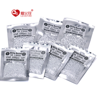 Zircone cubique de qualité 5A, couleur blanche, taille petite, taille brillant rond, 1000 pièces/sac, pierres précieuses synthétiques en vrac pour la fabrication de bijoux