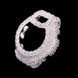 Montre DW-6900 G-Shock pour homme, boîtier en laiton plaqué or, sertie de moissanite entièrement pavée, style Hip Hop, bijoux - Product Image 3