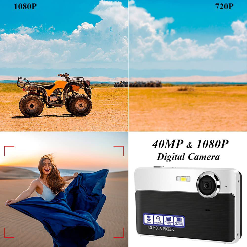 2.7K 1080P CMOS High Definition Digital Photography Mirrorless Camera Vlogging Video Camera