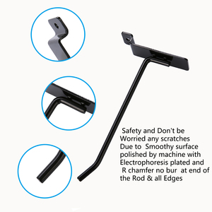 خطافات حائط حديدية للبيع بالتجزئة-إكسسوارات Slatwall للبيع بالتجزئة مع صندوق تعبئة - Product Image 5