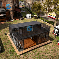 Maison préfabriquée en panneaux sandwich en acier portable personnalisée, emballage plat pour bâtiment de bureaux, appartement préfabriqué moderne pour la maison