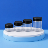 Boîtes en plastique transparentes pour aliments cylindriques de 30, 50, 60, 80 ml pour café, biscuits, bonbons, miel, gâteaux