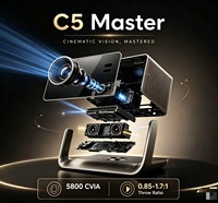 Projecteur laser HD 4K C5Master C5UltraMax C5Ultra C5ProMax, version Gimbal, prend en charge le montage au plafond, cinéma maison intelligent