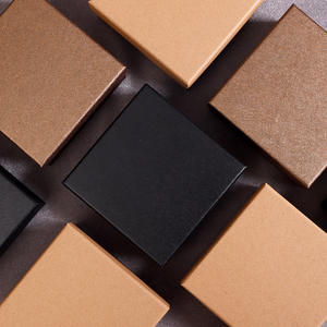 Caja de Regalo de Cartón Kraft Reciclado Ecológico para Cinturón de Hombre Negro, Caja para Lápiz Labial y Cartera, Empaque Personalizable - Product Image 3