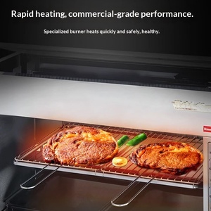 新型リョービRGP-46A業務用オーブン＆和風バーベキューグリル、6口ガスコンロ（赤外線加熱、急速温度上昇機能付き） - Product Image 3