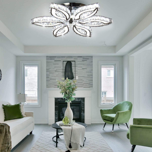 Lampadario di Cristallo di Design PM per Soggiorno, Lussuoso Illuminatore Principale per Sala, Lampada da Soffitto Creativa Multistrato - Product Image 2
