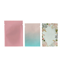 Impression multicolore personnalisée petit sac de papier d'aluminium scellant sur trois côtés shampooing/crème pour le visage/lotion aluminisée sac d'échantillon