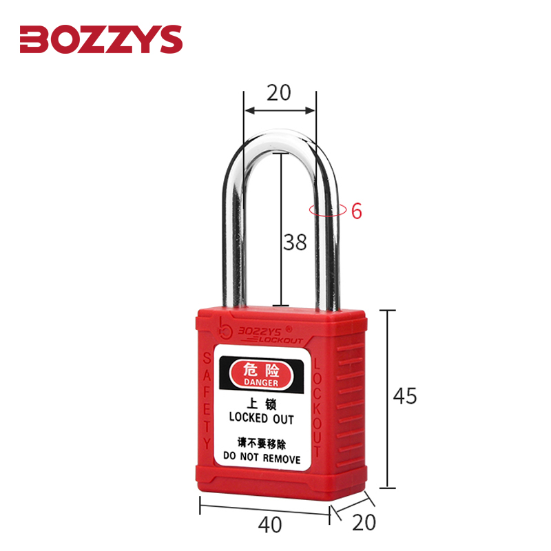 BD-G01 with 6*38mm hardened steel shackle