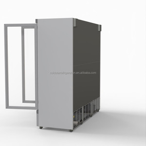 Congelador vertical comercial de alta calidad con CE Puertas de vidrio de una sola temperatura Supermercado Frozen Display Fan Cooling - Product Image 2