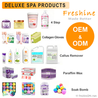Produits de soin de la peau naturels professionnels, gommage au sucre, exfoliant au sel de mer, masque hydratant pour les pieds, kit de pédicure de luxe, spa pour les pieds