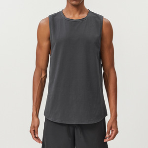 <b>Mens</b> Loose Cotton tank Tops Good Quality Crew Neck Breathable Solid Casual <b>Singlets</b> Sports Vest Running Basketball <b>Singlet</b> - Product Image 3