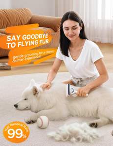 Pettine Professionale per Massaggio Animali con Spray Bilaterale e Due Livelli di Vapore, con Punte Arrotondate per una Toelettatura Senza Grovigli e Senza Dolore - Product Image 1