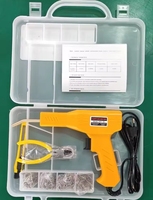 Máquina Portátil de Soldadura por Grapas Calientes de Plástico, Kit de Herramientas para Reparación de Parachoques de Automóviles con Grapas de Acero de Varios Tipos