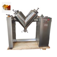 Mélangeur industriel en acier inoxydable de type V pour le mélange de poudres sèches et de granulés