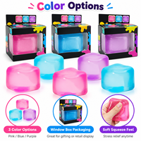 Jouet anti-stress en forme de petit cube de glace, best-seller, mignon, en TPR souple, populaire en ligne