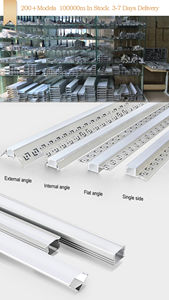 โปรไฟล์อลูมิเนียมสำหรับติดตั้งไฟวอลวอชเชอร์ ใช้สำหรับโครงพร้อมกระจกทัฟฟิน กลม แบบฝัง แสงกว้าง คลับ แอลอีดี โปรไฟล์อลูมิเนียมแบบร่องที - Product Image 5