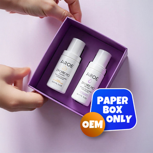 Caja de papel para cosméticos impresa personalizada para embalaje de regalo para el cuidado de la piel con marca personalizable Premium - Product Image 2