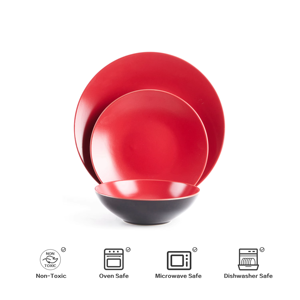 Semtember Promotion High End Kitchen Stoneware Plates Set Round Ins Style Ceramic Plates Low Price Stoneware Dinner Set for Home - Product Image 5