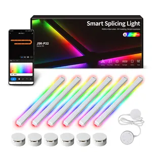 인기있는 RGB 스마트 글라이드 네온 조명 벽 램프 가정용 스마트 라이트 패널 조명
