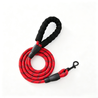 Laisse pour chien réfléchissante anti-éclatement, vente en gros d'usine, laisse de promenade durable pour chiens de taille moyenne et grande
