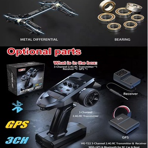 Hyper <span class=keywords><strong>Go</strong></span> 16207 1/<span class=keywords><strong>16</strong></span> pièces métalliques en alliage électrique 4Wd 62Km moulé sous pression choc hydraulique radiocommande voiture camion sans brosse 4X4 Rc Buggy - Product Image 5