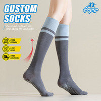 Chaussettes de sport professionnelles antidérapantes pour yoga, course, saut, athlétisme, compression du mollet, badminton