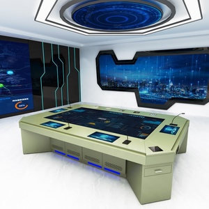 Tùy chỉnh trung tâm chỉ huy điều khiển từ xa nâng bảng cát điện tử điều khiển kép màn hình lớn màn hình cảm ứng máy trạm - Product Image 4