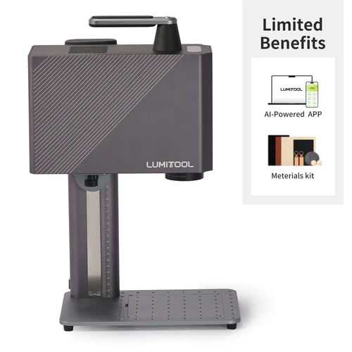 Portable Lumitool F28 Metal Wood Jewelry Acrylic Handheld Laser Mark Engraver 28W Fiber 20W Diode Dual Laser Engraving Machine