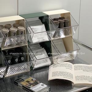 קופסת אחסון לשקיות תה וקפסולות קפה עם מתלה תצוגה שקוף לשולחן המטבח ולחדר המגורים - Product Image 4