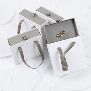 MOJIU Luxury Jewelry Packaging Gift Handle Drawer Cardboard <b>Small</b> Jewelry <b>Box</b> - Product Image 1