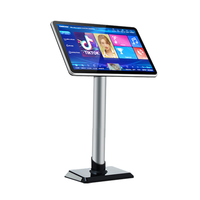 Système de karaoké intelligent à commande vocale avec écran tactile Android 22 pouces, double système, stockage 500G-8T, lecteur multimédia intelligent pour la maison