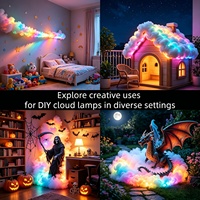 Lampe d'ambiance 3D Cloud Lighting avec télécommande intelligente et application pour la maison, la chambre à coucher, la salle de jeux, décorations