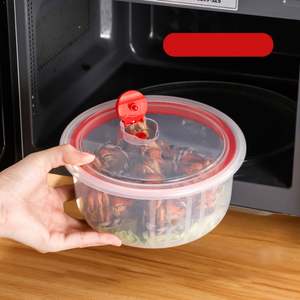 Ensemble de bols en plastique transparents de petite, moyenne et grande taille, boîte de conservation pratique pour le stockage des aliments dans la cuisine - Product Image 6