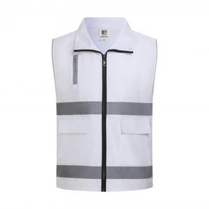 Reflective Stripes Hi Vis High Visibility Yellow Fluorescent Safety Wear Safety Work <b>Vest</b> - Product Image 1