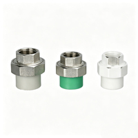 Raccord de plomberie de qualité garantie 20-110MM, raccord de tuyau PPR en plastique tricolore, raccord femelle PPR