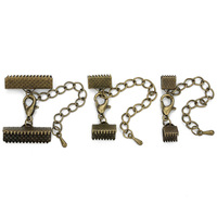 MFan Fermoir électroplaqué type mousqueton, boucle de gilet, clip bouche de cheval, chaîne queue de cheval, 5 cm de long, 12 mm, accessoires de bijouterie DIY