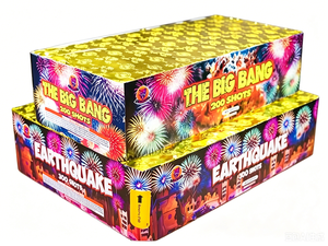 Fuochi d'artificio a torta <span class=keywords><strong>Big</strong></span> <span class=keywords><strong>Bang</strong></span> e Terremoto da 0,8 pollici, 200/300 colpi, colorati, per celebrazioni, all'ingrosso - Product Image 1