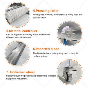 Machine électrique commerciale pour retirer la peau de porc, machine à retirer la graisse de la peau de porc, machine à couper à <span class=keywords><strong>vendre</strong></span> - Product Image 5