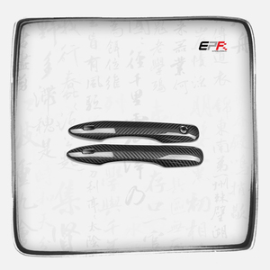 Cubiertas de manijas de puerta exteriores de fibra de carbono seca premium, par de 4 piezas, tipo adhesivo, para Toyota Yaris GR GXPA16, embellecedor deportivo exterior - Product Image 1