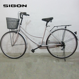 Bicicleta Urbana Económica para Adultos de 26 Pulgadas, Plateada, de Una Velocidad, Fabricada en China, con Canasta, en Oferta, OEM ODM - Product Image 2