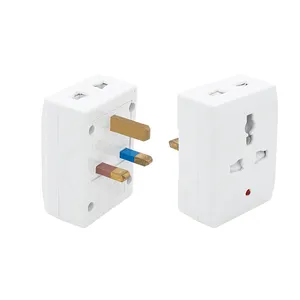 7506 Maldives Zimbabwe Tanzania Qatar Power Supply Electric Universal Adaptor 3 Pin Multi Plug Adapter Plug