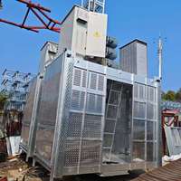Hoist Konstruksi Tugas Berat Pabrik SC300/300 Double Cage 2*3000Kg Pengangkat Material dan Penumpang
