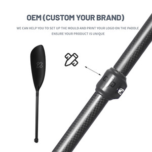Nhà máy tùy chỉnh tay chạy nước rút 2 PC Carbon fibre kayakpaddle <span class=keywords><strong>Kayak</strong></span> thuyền Carbon cánh mái chèo - Product Image 5