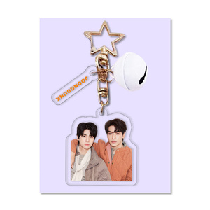 พวงกุญแจ CP นักแสดงชายชาวไทย jimmysea lingorm forcebook bkpp พวงกุญแจอะคริลิคสองด้านใสกระดิ่งไอดอลแฟนๆกระเป๋าที่มีเสน่ห์ - Product Image 6