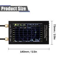 4.3 pouces IPS LCD affichage vecteur NanoVNA-F V2 analyseur de réseau analyseur d'antenne S-A-A-2 ondes courtes HF VHF UHF