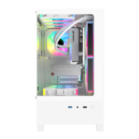 AntarcChill NEW Design Back Plug Motherboard Gaming Pc case MATX case USB3.0 Tempered Glass Computer Cases