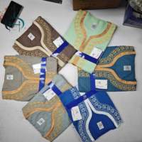 Thobe pour hommes musulmans à manches courtes, brodé, en coton, grande taille, respirant, léger, tissu d'été, pour mariage
