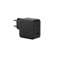 ETL FCC CE PSE chargeur compact PD65W avec chargeur de montre sans fil magnétique double port USB-C + USB PD prise murale à charge rapide EU