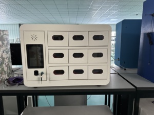 Casillero de Carga para Teléfonos Inteligentes <span class=keywords><strong>UNI</strong></span> con Reconocimiento Facial y de Huellas Dactilares, Caja Fuerte para Teléfonos Móviles de Empleados, para Colgar en la Pared - Product Image 3